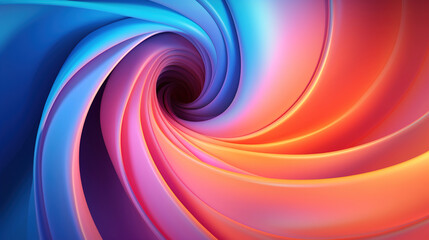 Wall Mural - Abstract Colorful Spiral Design