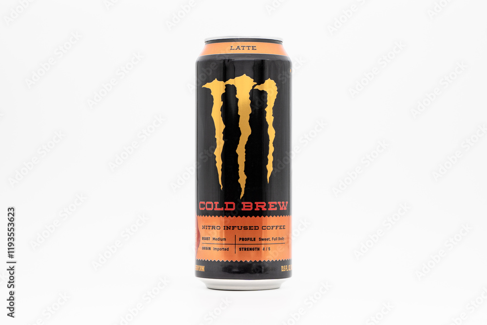 DRESDEN, GERMANY - 12. January 2025: Monster Energy Java Nitro Cold ...
