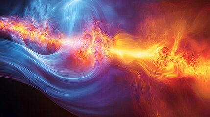Wall Mural - Plasma reactions turbulence patterns highlighted fluid dynamics and heat transfer visuals
