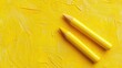 © Web - Vibrant Yellow Crayon Artistry: Handcrafted Texture on Paper with Pastel Vibes