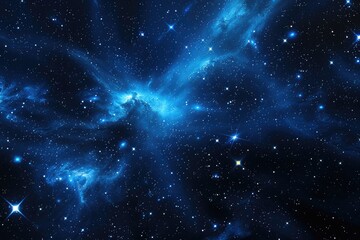 Wall Mural - Starry night sky as a background. Dark interstellar space.