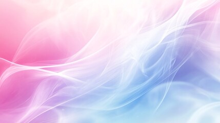 Wall Mural - a dreamy gradient of soft pink and blue hues, creating an ethereal atmosphere with flowing, wispy sm