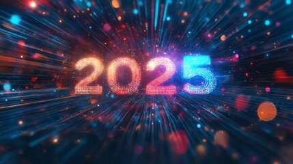 Wall Mural - a vibrant graphic representation of the year 