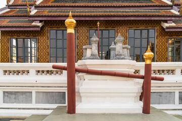 Wall Mural - Elephant platform Grand Palace and the Temple of the Emerald Buddha - Wat Phra Kaew