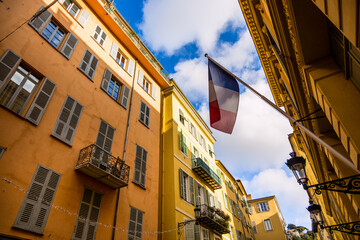 Wall Mural - Dans les rues de la vieille ville de Nice en France