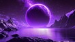 © RABBI - Purple Alien Planet Landscape with Mountains and Lake