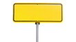 © Nawab stock - Yellow colour Blank street sign, isolated on white background