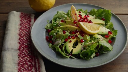 Wall Mural - salad with vegetables