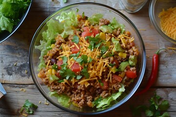 Sticker - Delicious and Healthy Mexican Salad Bowl Recipe