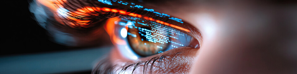Human Eye with Reflected Code