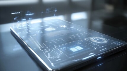 Futuristic Smartphone Interface: A Glimpse into Tomorrow's Technology
