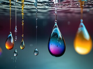 Wall Mural - clear drops.