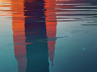 Wall Mural - reflection in water.