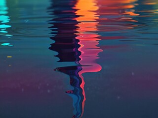 Wall Mural - reflection in water.
