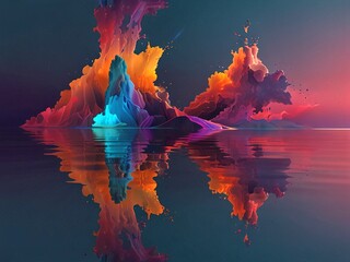 Wall Mural - colorful figures.