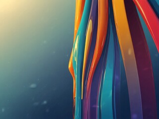 Wall Mural - colorful shapes.