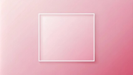 Aufkleber - A minimalist pink gradient background featuring a thin white square frame ideal for presentations and design projects
