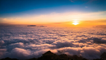 Wall Mural - sky background with dramatic clouds, part 53