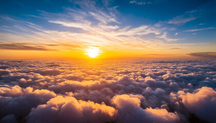 Wall Mural - Sky background with dramatic clouds, part 52