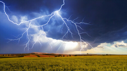 Wall Mural - Sky background with dramatic clouds, part 17