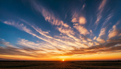 Wall Mural - sky background with dramatic clouds, part 9