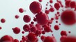 © nabila - Red Spheres in Motion Abstract Background