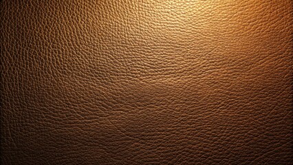 Aufkleber - Illuminated Brown Leather Texture Background Rich, Deep Grain Pattern