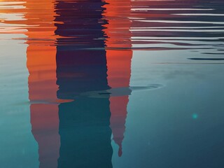 Wall Mural - reflection in water.