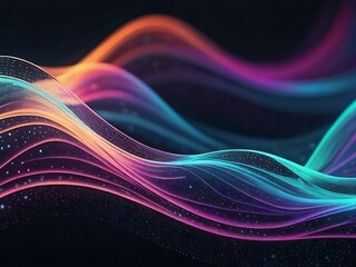 Wall Mural - flowing lines.