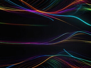 Wall Mural - colorful light lines.