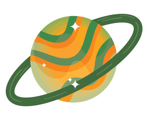 Wall Mural - space planet saturn