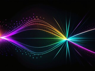 Wall Mural - flowing glowing light.