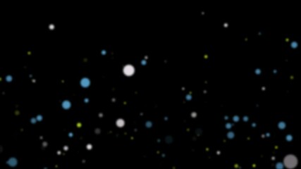Wall Mural - COLORFUL LIGHT PARTICLES IN OUTER SPACE