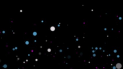 Wall Mural - COLORFUL LIGHT PARTICLES IN OUTER SPACE