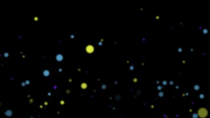 Wall Mural - COLORFUL LIGHT PARTICLES IN OUTER SPACE