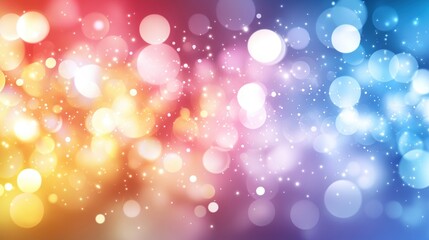 vibrant bokeh background with colorful lights and soft glows