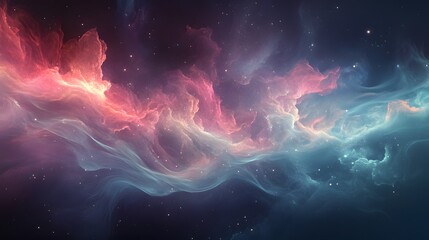 Wall Mural - celestial nebula swirling cosmic cloudscape
