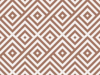 Wall Mural - seamless mocha brown and white grunge african geometric op art pattern vector