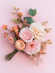 Poster - Pink Flowers Bouquet