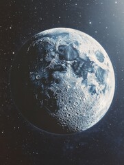 Wall Mural - moon in night sky