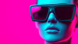 © Dadee - Vibrant close-up of a person wearing stylish sunglasses.