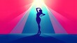 © MakeitEasy - silhouettes of dancing girl
