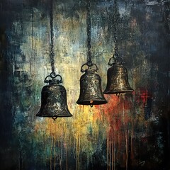 Wall Mural - Ancient Bells: A Symphony of Faith and Time