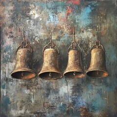 Wall Mural - Rustic Bells: A Timeless Still Life Painting