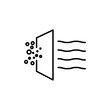 © student - Air purification icon Art design illustration