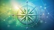 © InspireStock Gallery - Abstract Compass Rose Guiding Navigation and Strategic Direction
