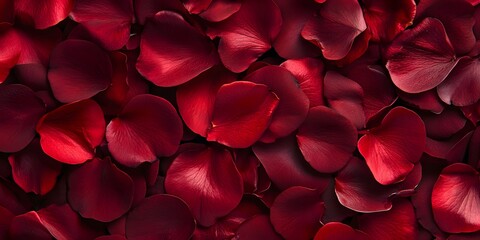 Wall Mural - red rose petals