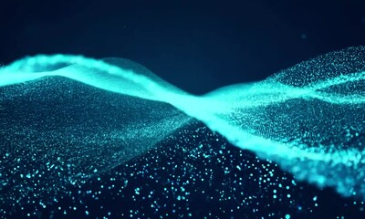 Wall Mural - abstract background wave particle grain