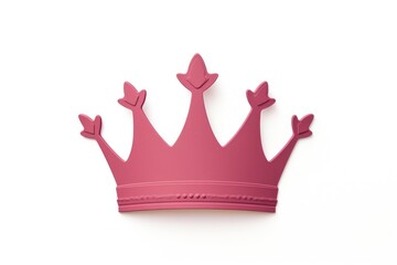 Poster - Crown white background celebration accessories.