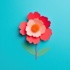 Poster - Peony blossom anemone flower.